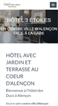 Mobile Screenshot of hoteldesducsalencon.com